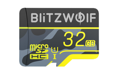 BlitzWolf BW-TF3 Memory Card with Adapter C10 U3 Micro SD Card 32-256GB