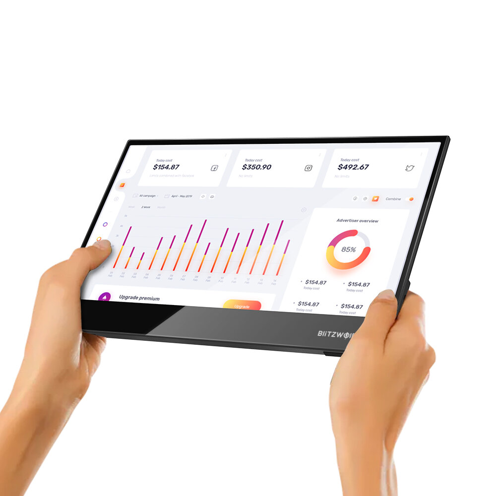 BlitzWolf BW-PCM5 15.6 Inch Touchable UHD 4K