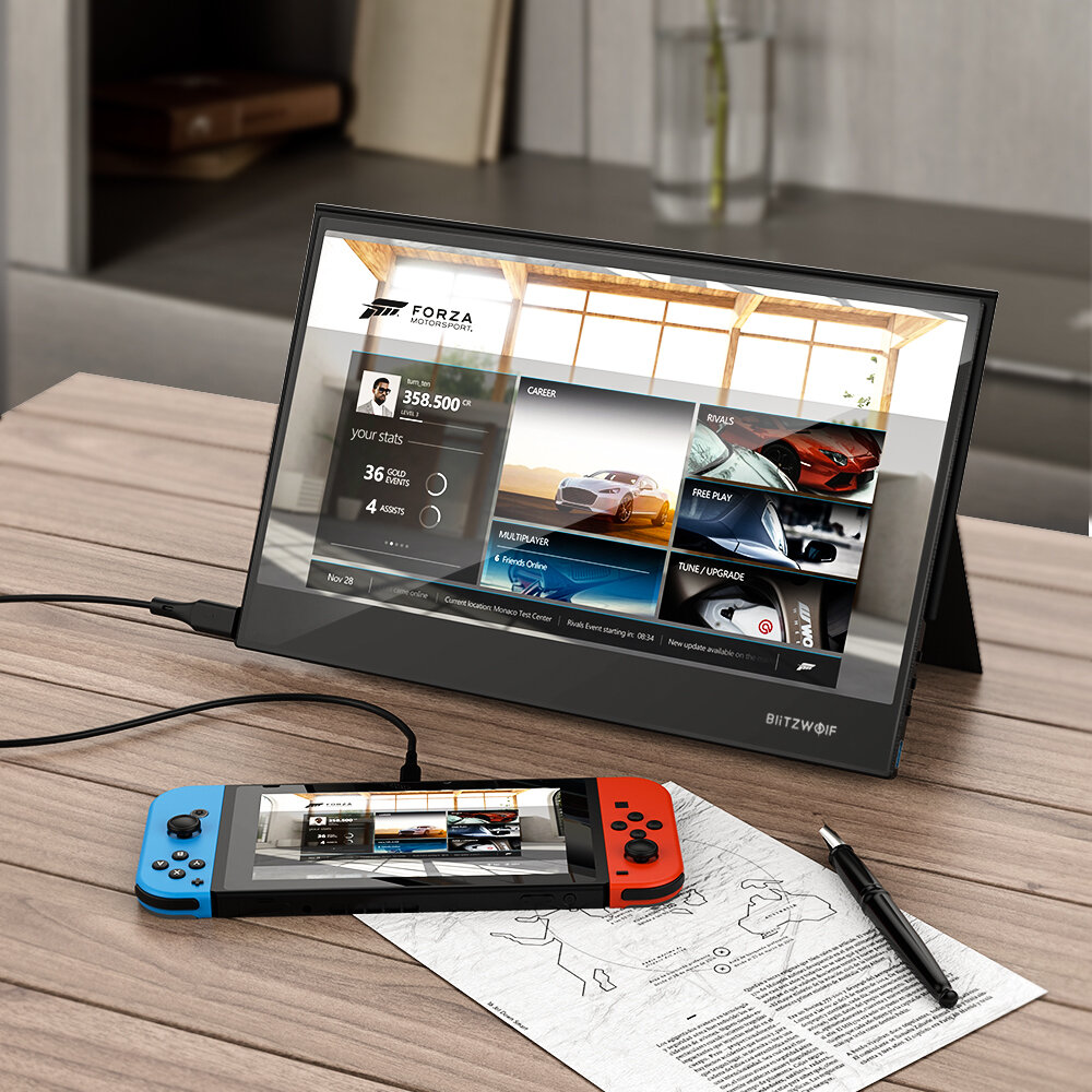 BlitzWolf BW-PCM5 15.6 Inch Touchable UHD 4K