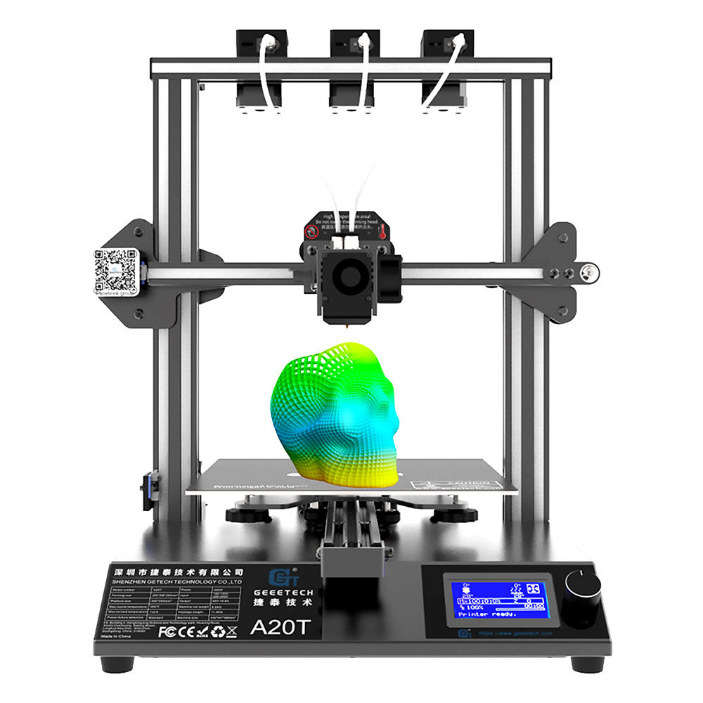 Geeetech A20T Mix-Color 3D Printer with 250*250*250mm