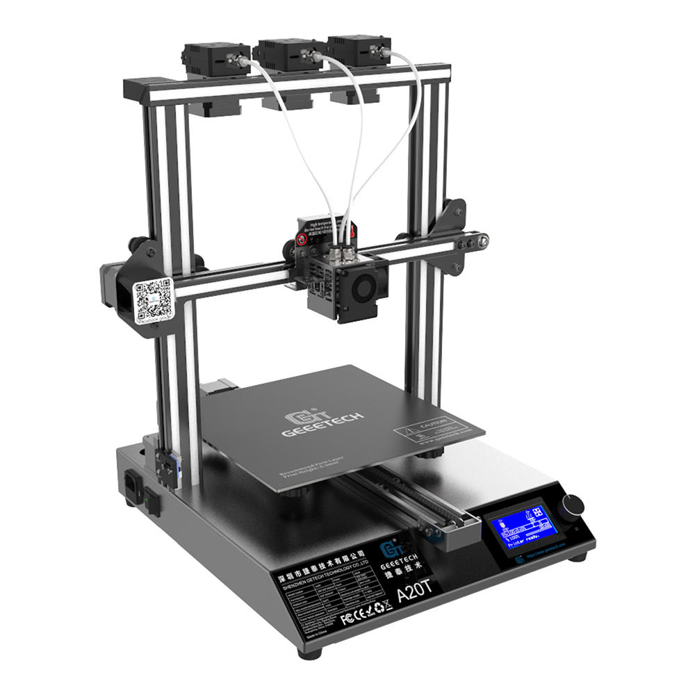 Geeetech A20T Mix-Color 3D Printer with 250*250*250mm