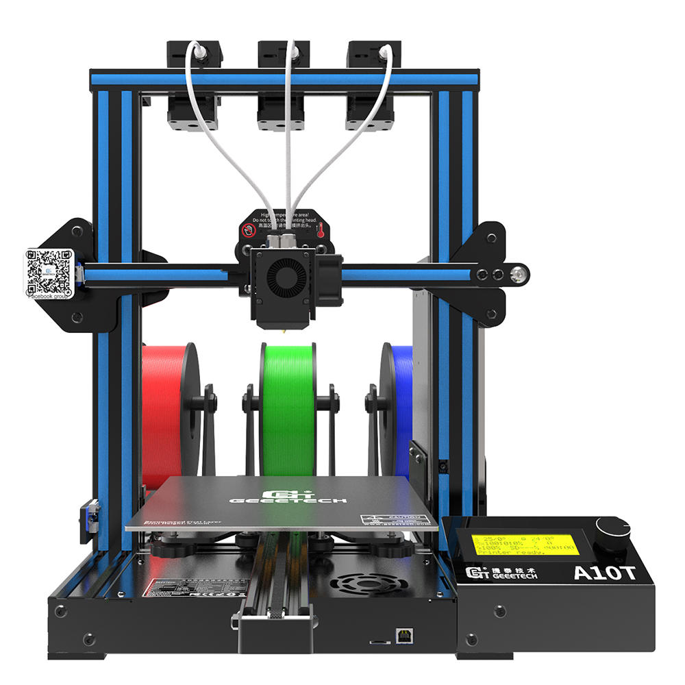 Geeetech A10T Mix-Color Prusa I3 3D Printer 220*220*250mm