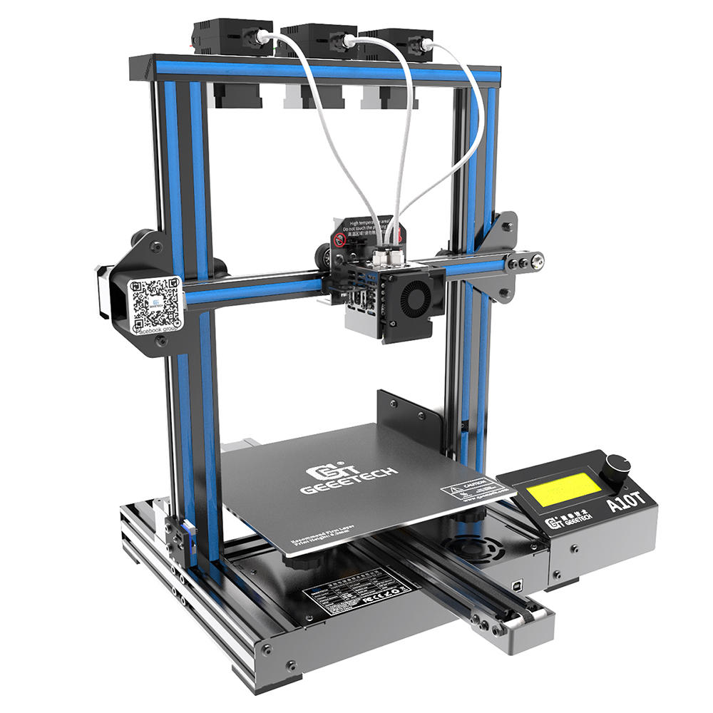 Geeetech A10T Mix-Color Prusa I3 3D Printer 220*220*250mm