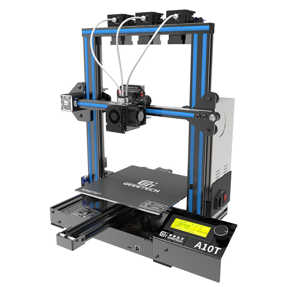 Geeetech A10T Mix-Color Prusa I3 3D Printer 220*220*250mm