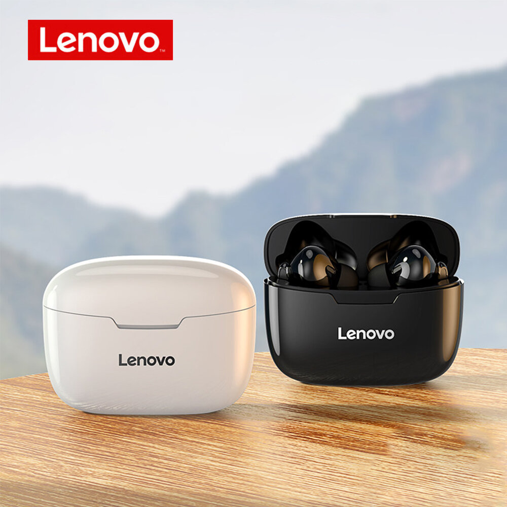 Lenovo XT90 TWS bluetooth 5.0 Earphone Low Latency HiFi Bass Waterproof Sport Gaming Headphones with Noise Cancelling Mic Type-C Charging COD