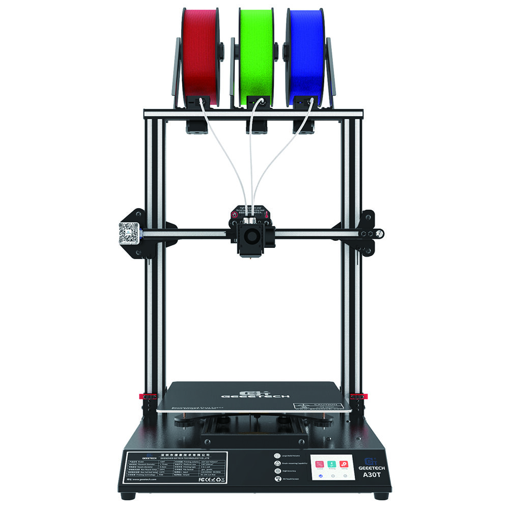 Geeetech® A30T Tri-color Mixed 3D Printer Kit with 320x320x420mm Printing Size/Tri-Extruder/Break Resume Support AutoLeveling & Wifi Connection COD