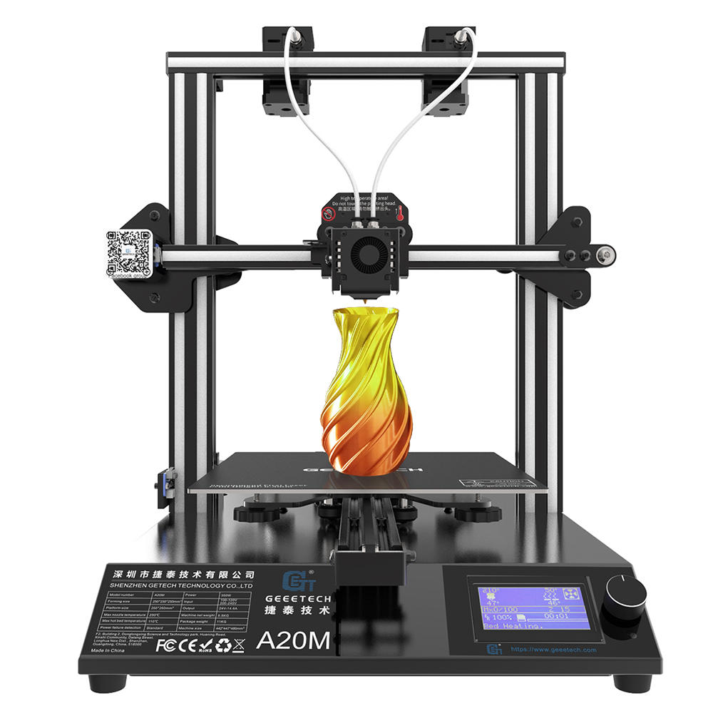 Geeetech® A20M Mix-color 3D Printer 255x255x255mm Printing Size COD
