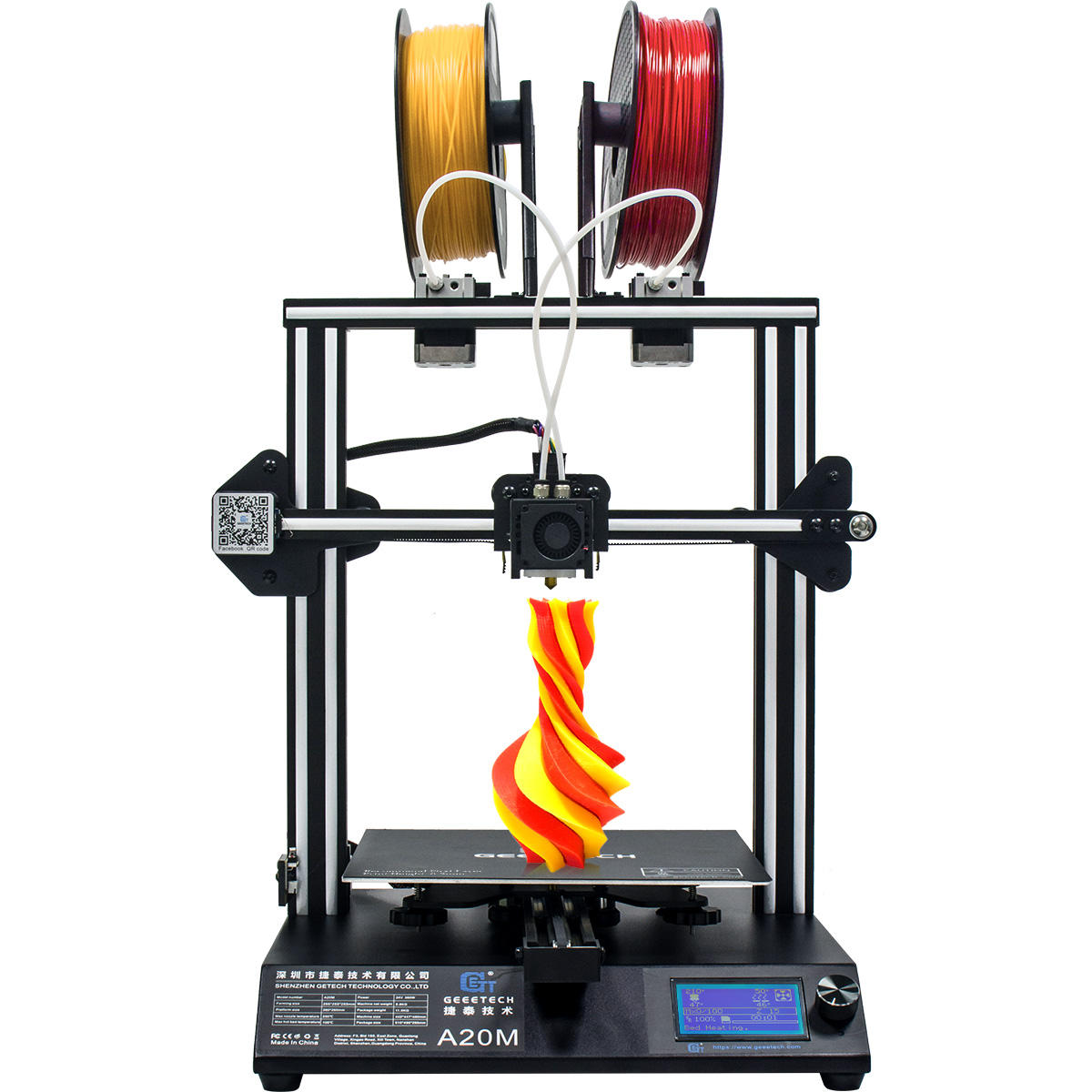 Geeetech® A20M Mix-color 3D Printer 255x255x255mm Printing Size COD